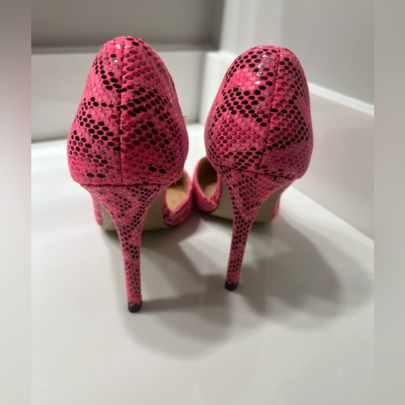 Dune head over heels pink and black stylish pumps - Picture 4 of 5